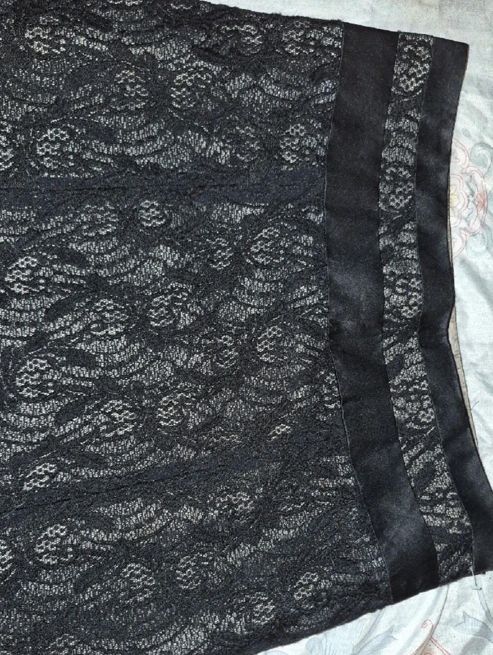Worthington Black Lace Pencil Skirt